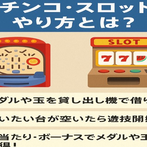 パチンコスロットのやり方とは？初心者向けガイド