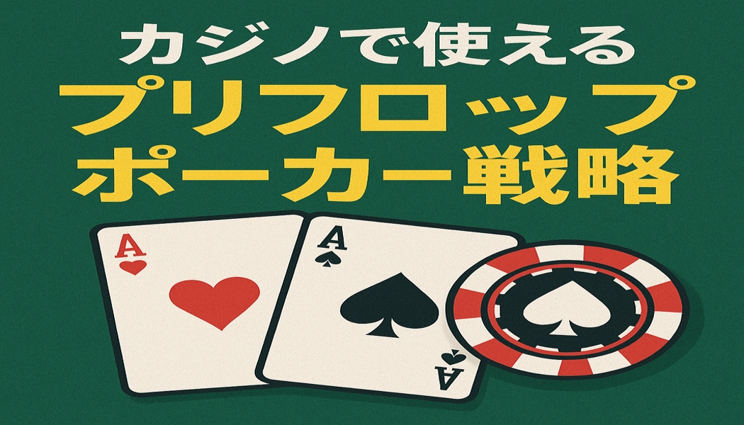 pre-flop Japanカジノで使えるプリフロップポーカー戦略 -7564