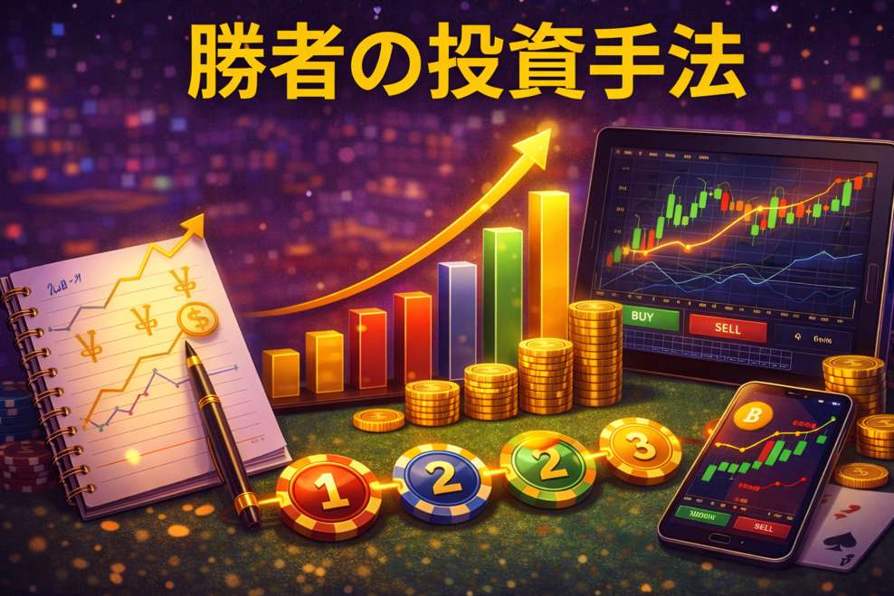 勝者の投資手法ウィナーズ投資法：低リスクで利益を狙う必勝メソッド！使い方とカジノゲームのコツを徹底解説 -7735